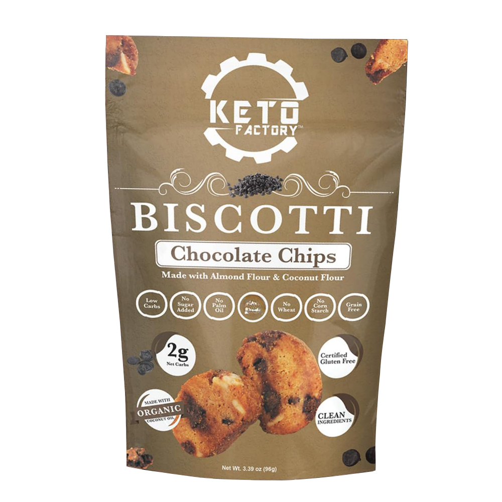 Keto Chocolate Chips Biscotti