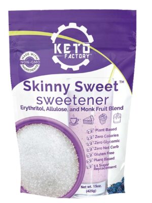 Zero Calorie Sweetener - Allulose and Monk Fruit Blend 1:1 Sugar Substitute