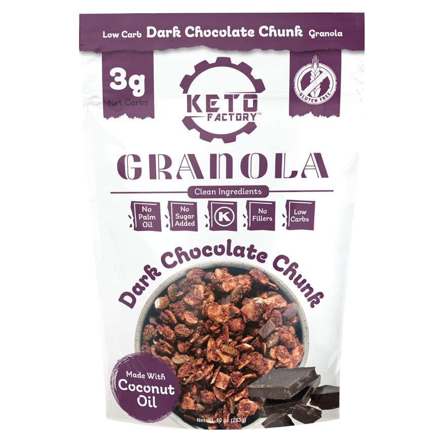 Keto Dark Chocolate Chunk Granola 10 oz