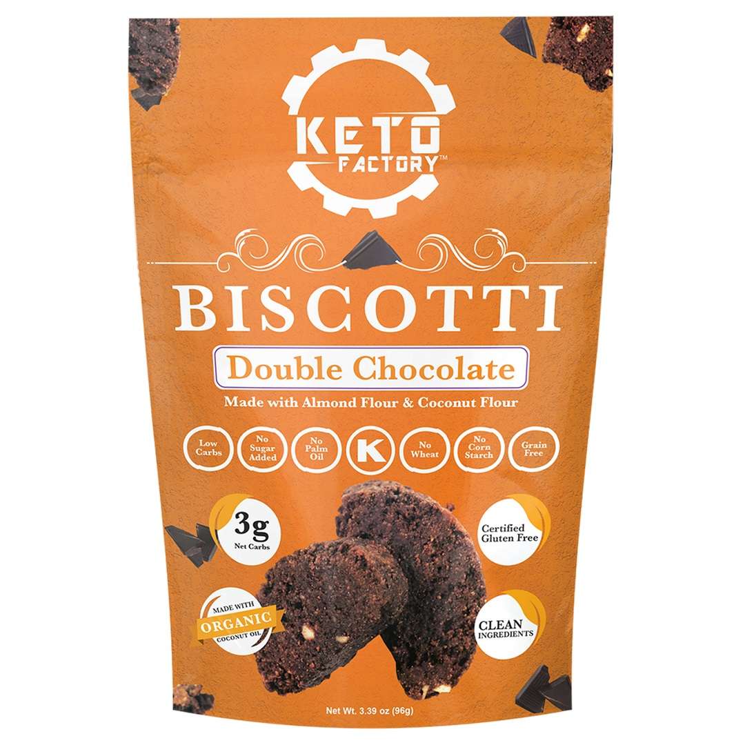 Keto Double Chocolate Biscotti