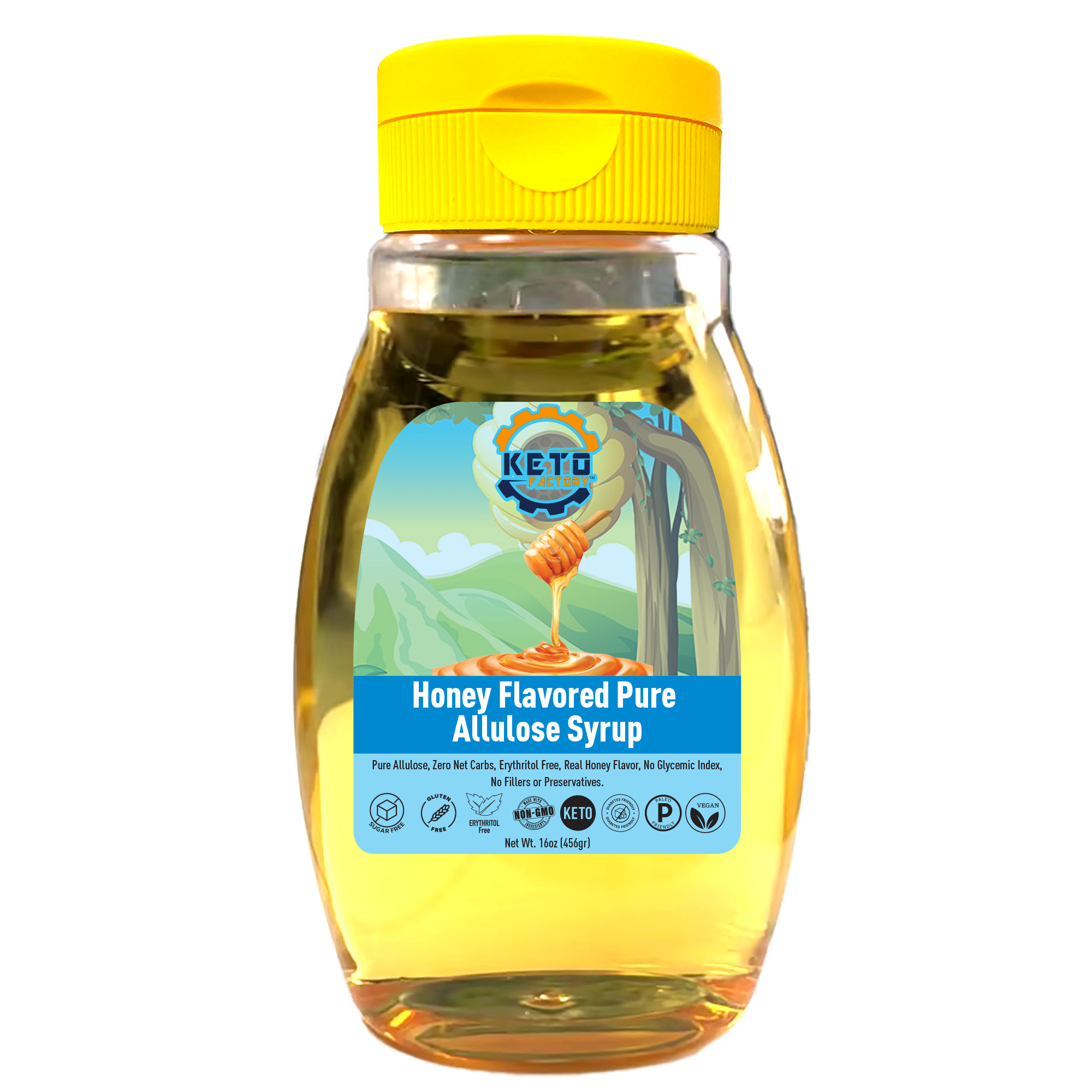 Keto Factory Honey Substitute Allulose Flavored with Zero Calorie – Keto and Diabetic Friendly Sweetener – FREE SHIPPING**
